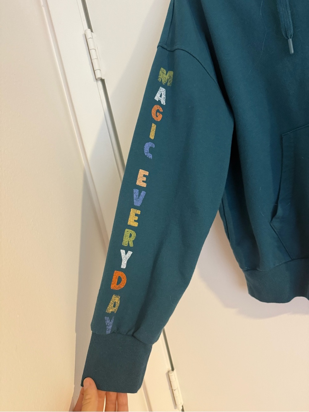 Disney Parks Most Magical Place on Earth Zip Up Hoodie Green Size M - Picture 3 of 6